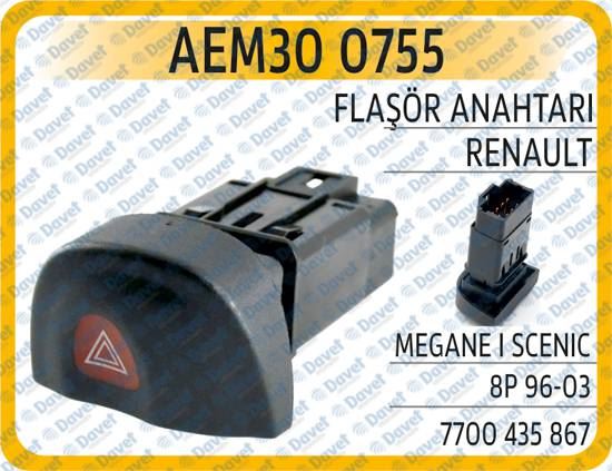 AEM 300755 Flasor Anahtari Renault Megane I Scenic 8p  96-03